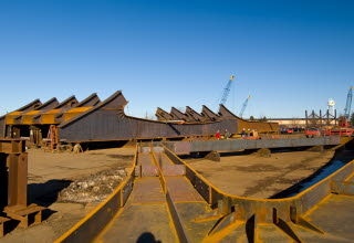Lake Champlain Delta Leg Girder Assemblies Setup