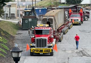 Arch rib box girder for the Hawk Falls project.