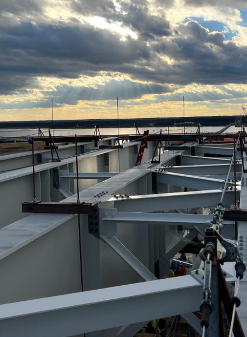 Nice-Middleton Bridge Steel Erection - Jobsite Photos Courtesy MDTA