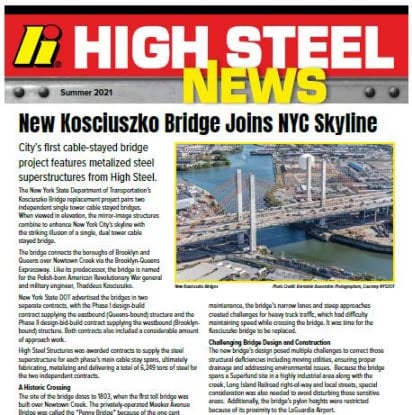 High Steel News Cover Page